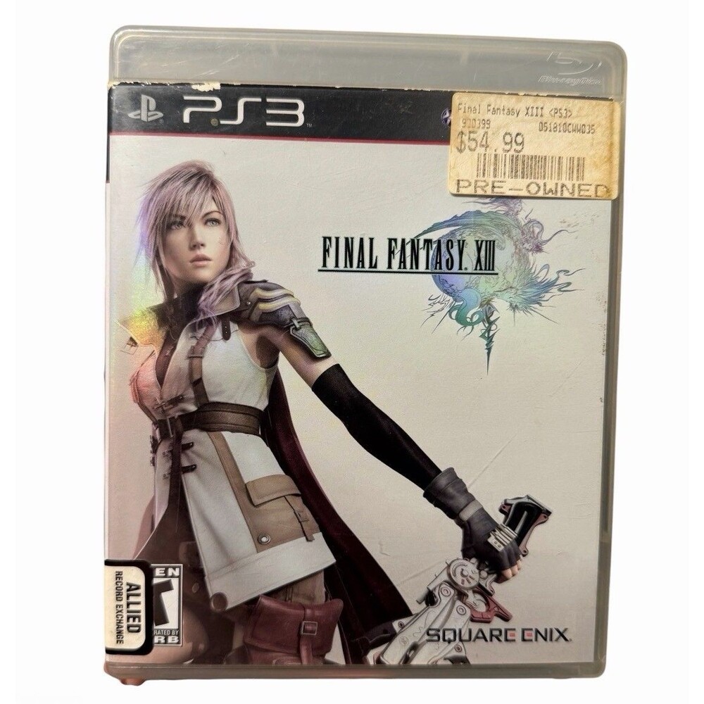 Final Fantasy XIII 13 PS3 PlayStation 3 Square Enix 2 Disc Extra Copy Complete